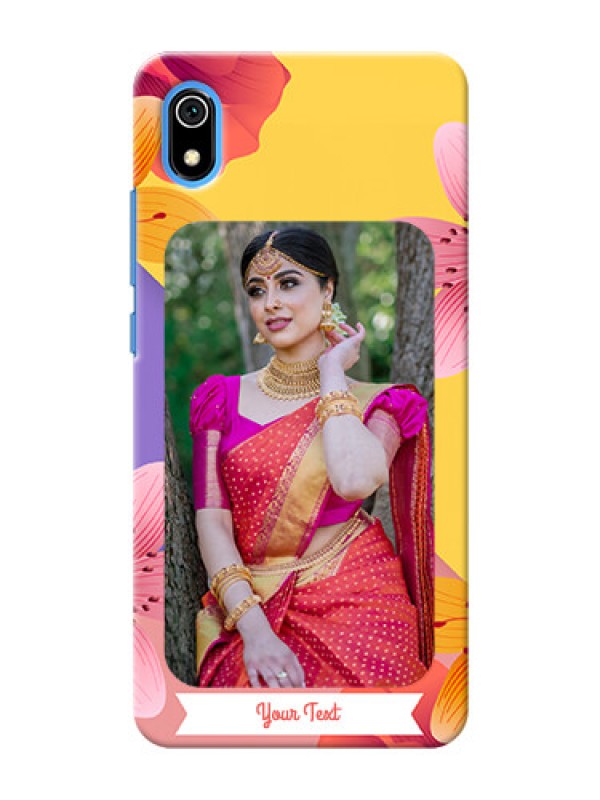 Custom Redmi 7A Mobile Covers: 3 Image With Vintage Floral Design