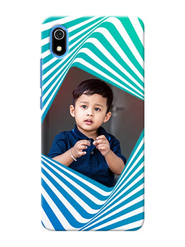 Custom Redmi 7A Personalised Mobile Covers: Abstract Spiral Design