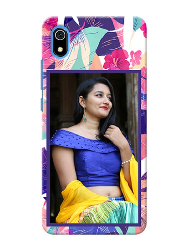 Custom Redmi 7A Personalised Phone Cases: Abstract Floral Design