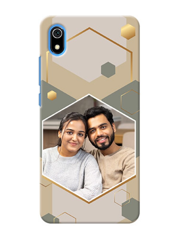 Custom Redmi 7A Phone Back Covers: Stylish Hexagon Pattern Design