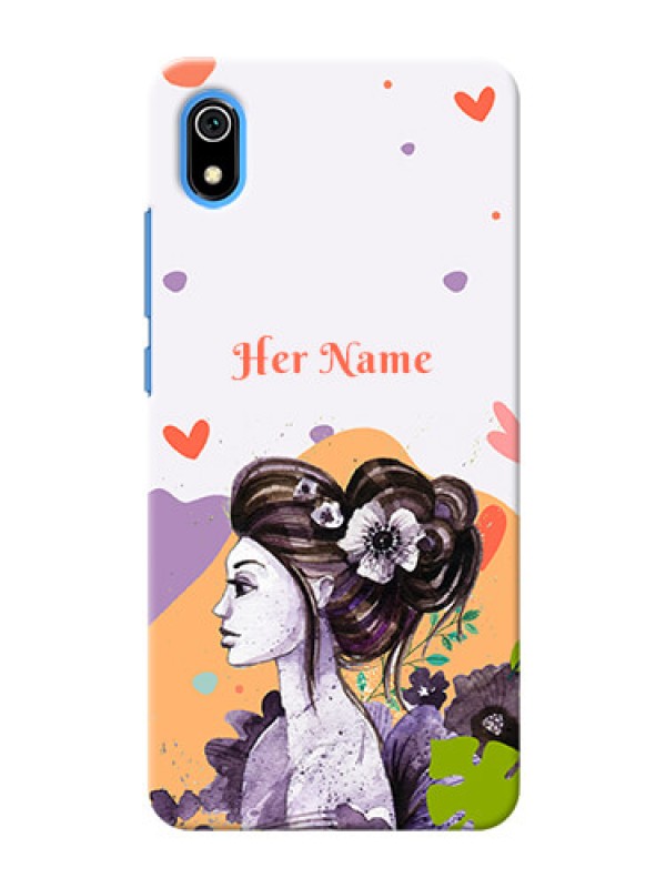 Custom Redmi 7A Custom Mobile Case with Woman And Nature Design