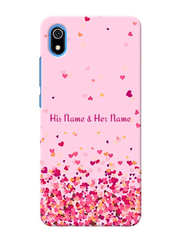Custom Redmi 7A Phone Back Covers: Floating Hearts Design