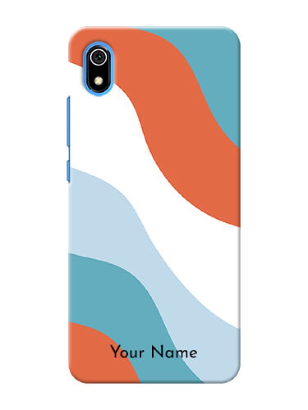 Custom Redmi 7A Mobile Back Covers: coloured Waves Design
