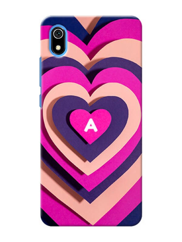 Custom Redmi 7A Custom Mobile Case with Cute Heart Pattern Design