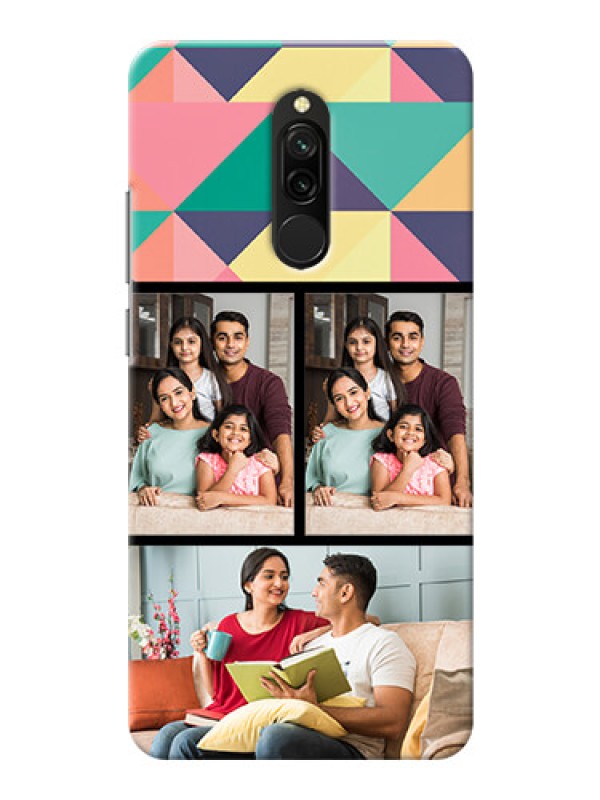 Custom Redmi 8 personalised phone covers: Bulk Pic Upload Design