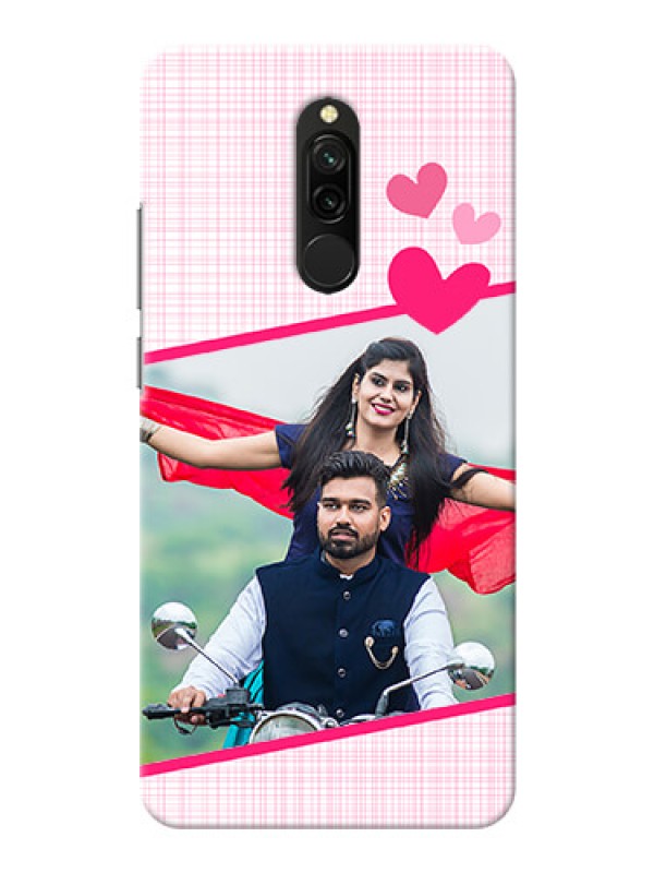 Custom Redmi 8 Personalised Phone Cases: Love Shape Heart Design