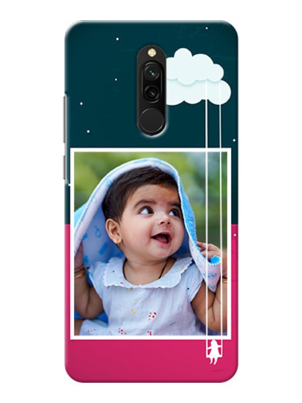 Custom Redmi 8 custom phone covers: Cute Girl with Cloud Design