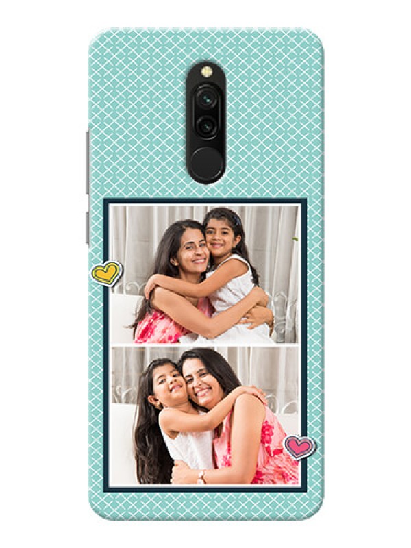 Custom Redmi 8 Custom Phone Cases: 2 Image Holder with Pattern Design