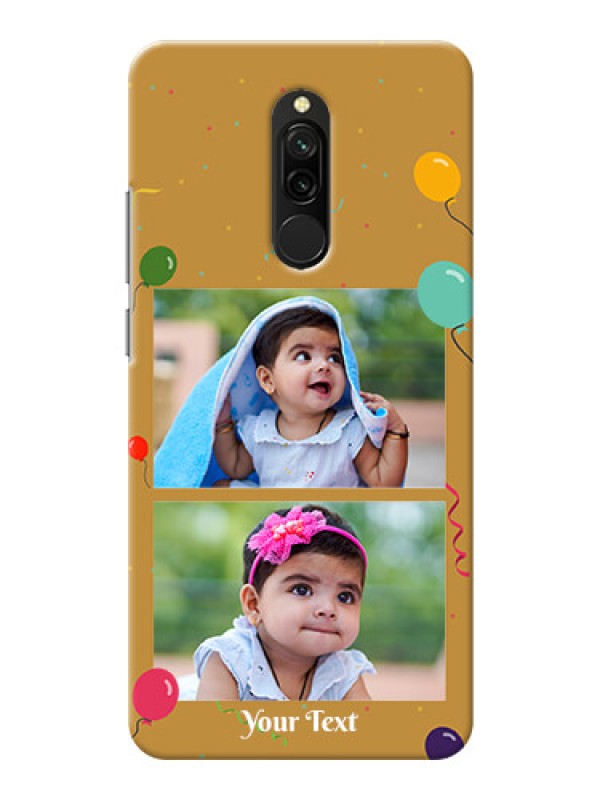 Custom Redmi 8 Phone Covers: Image Holder with Birthday Celebrations Design