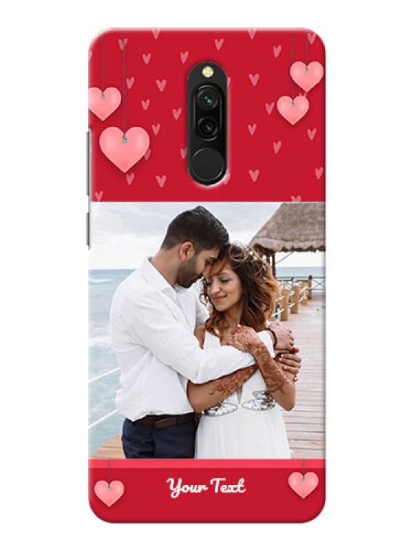 Custom Redmi 8 Mobile Back Covers: Valentines Day Design