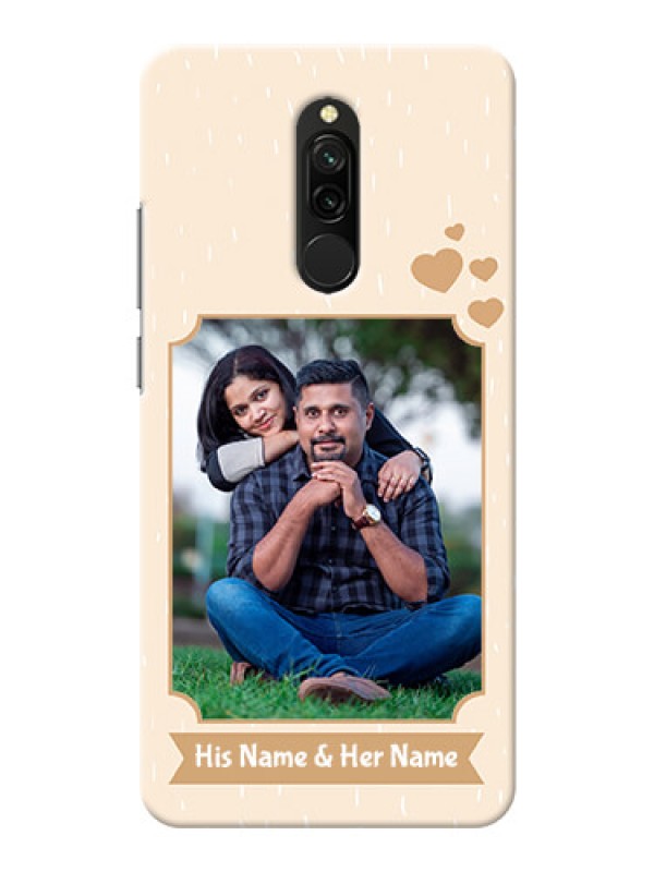 Custom Redmi 8 mobile phone cases with confetti love design 