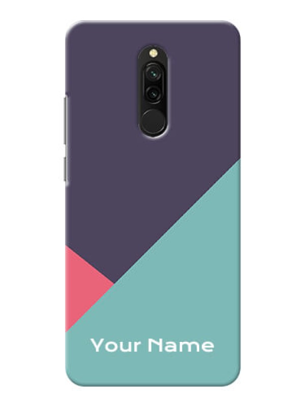 Custom Redmi 8 Custom Phone Cases: Tri Color abstract Design