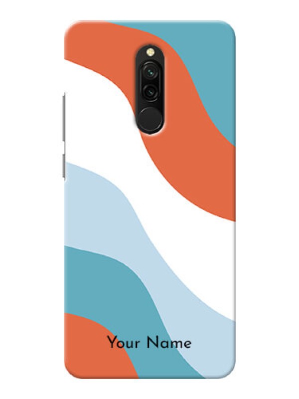 Custom Redmi 8 Mobile Back Covers: coloured Waves Design