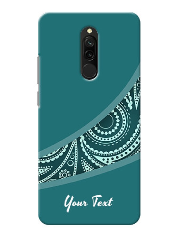 Custom Redmi 8 Custom Phone Covers: semi visible floral Design