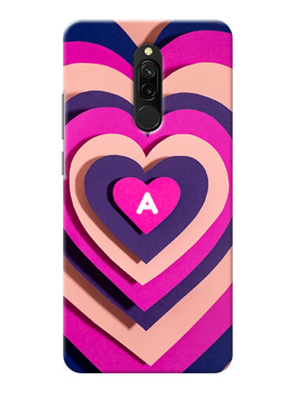 Custom Redmi 8 Custom Mobile Case with Cute Heart Pattern Design