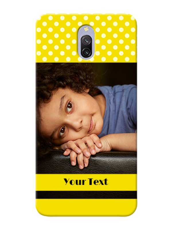 Custom Redmi 8A Dual Custom Mobile Covers: Bright Yellow Case Design
