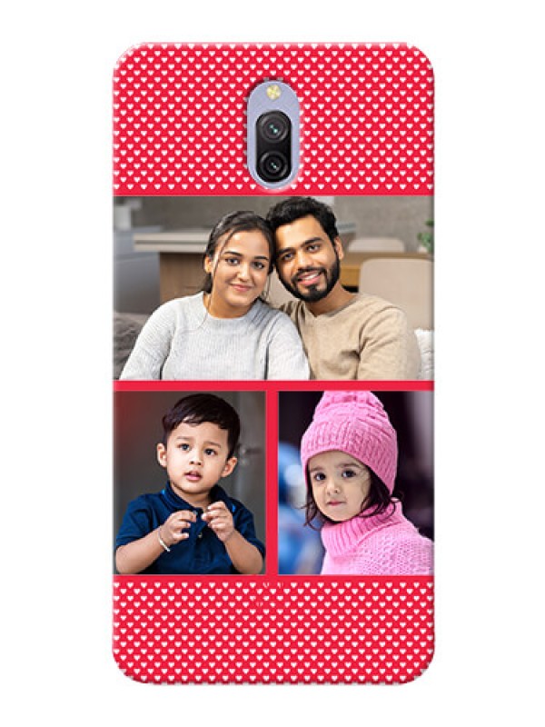 Custom Redmi 8A Dual mobile back covers online: Bulk Pic Upload Design