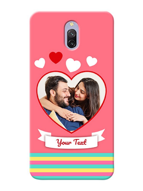 Custom Redmi 8A Dual Personalised mobile covers: Love Doodle Design