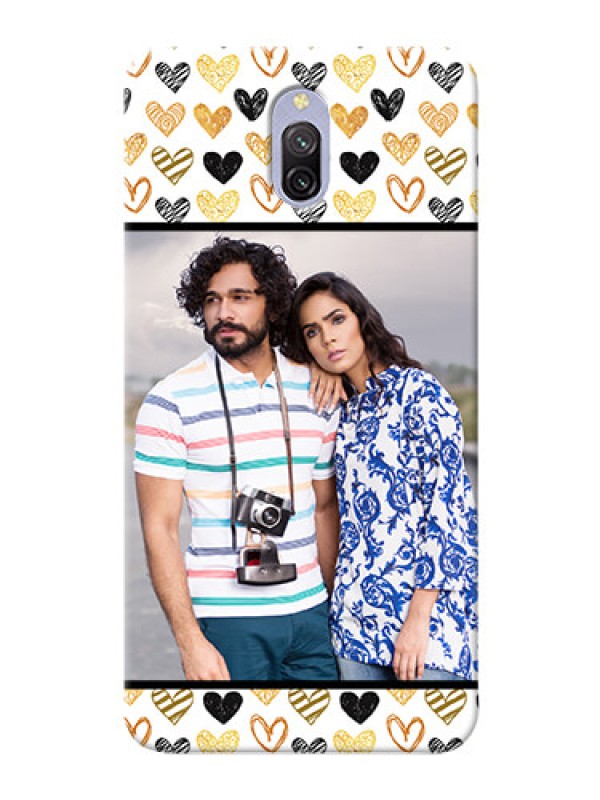 Custom Redmi 8A Dual Personalized Mobile Cases: Love Symbol Design