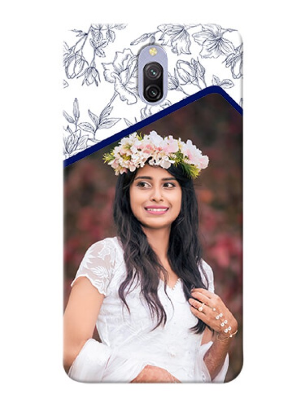 Custom Redmi 8A Dual Phone Cases: Premium Floral Design