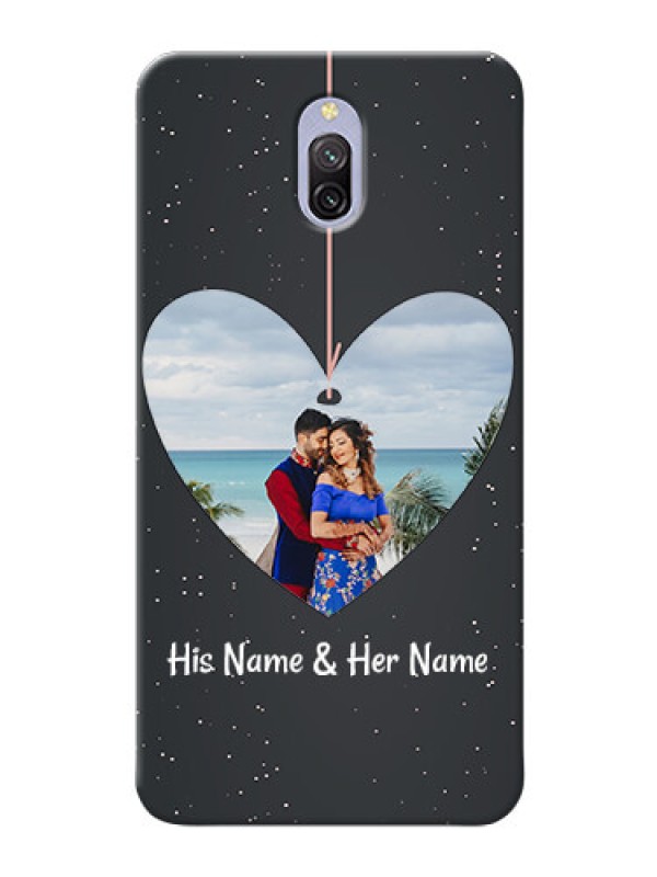 Custom Redmi 8A Dual custom phone cases: Hanging Heart Design