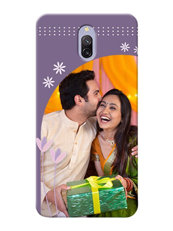 Custom Redmi 8A Dual Phone covers for girls: lavender flowers design 