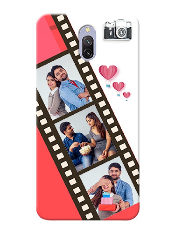 Custom Redmi 8A Dual custom phone covers: 3 Image Holder with Film Reel