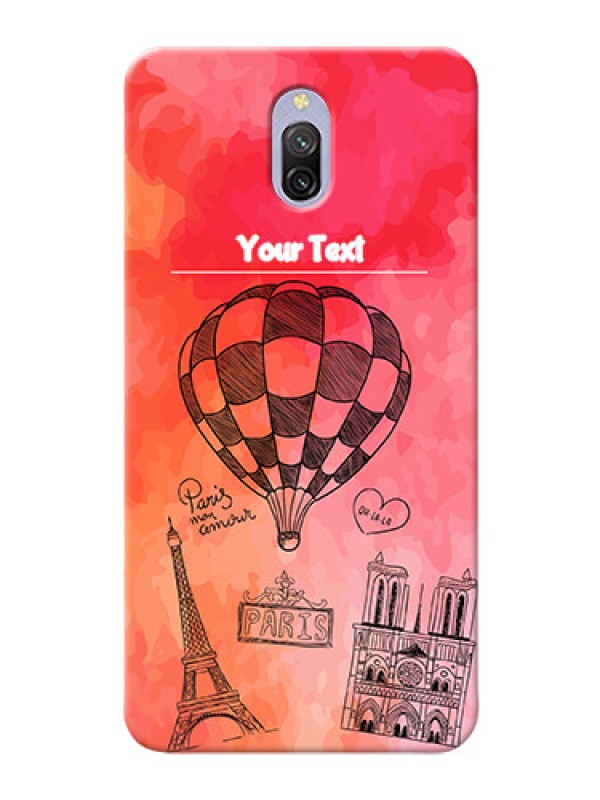 Custom Redmi 8A Dual Personalized Mobile Covers: Paris Theme Design