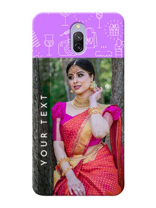 Custom Redmi 8A Dual Personalized Phone Cases: Birthday Icons Design