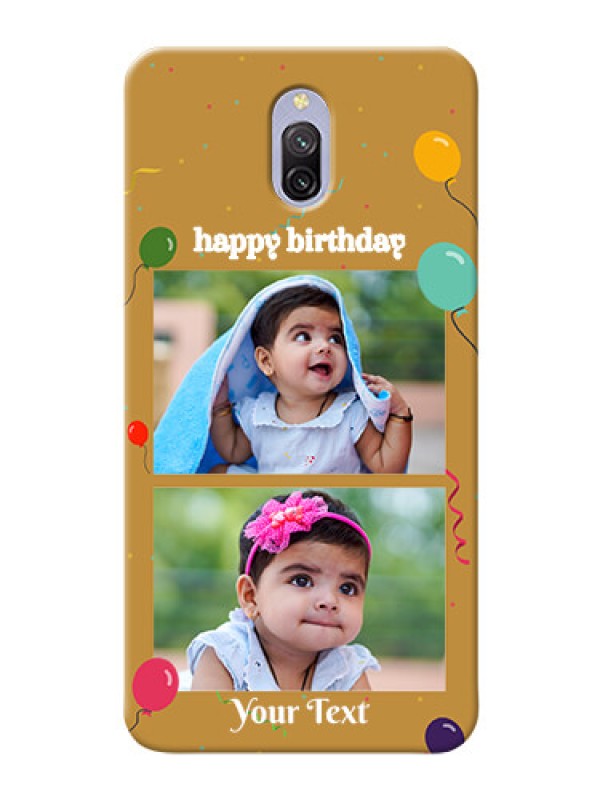 Custom Redmi 8A Dual Phone Covers: Image Holder with Birthday Celebrations Design
