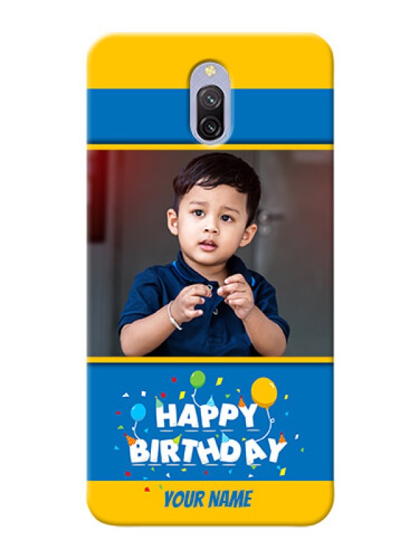 Custom Redmi 8A Dual Mobile Back Covers Online: Birthday Wishes Design