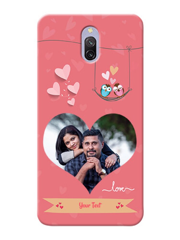 Custom Redmi 8A Dual custom phone covers: Peach Color Love Design 