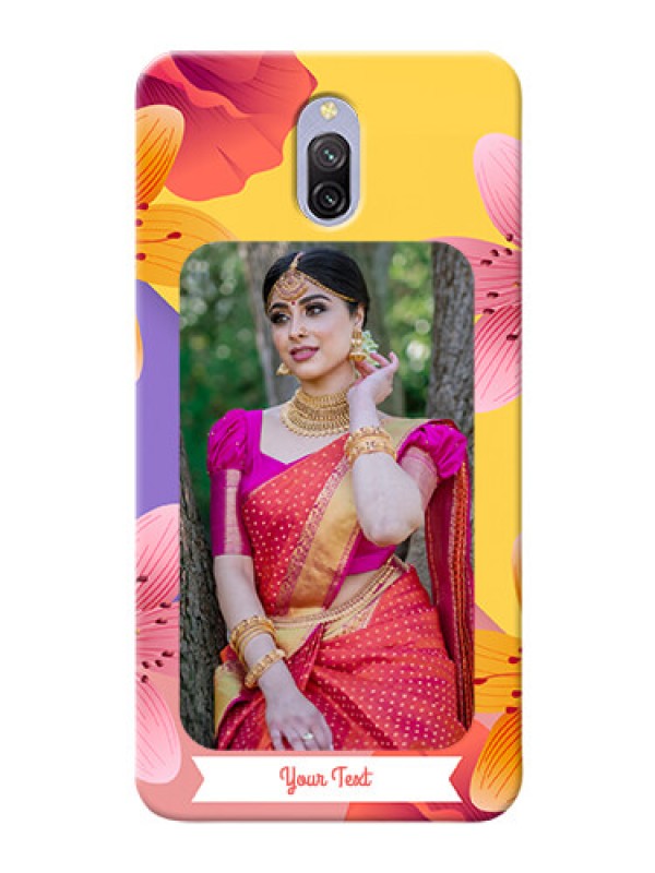 Custom Redmi 8A Dual Mobile Covers: 3 Image With Vintage Floral Design