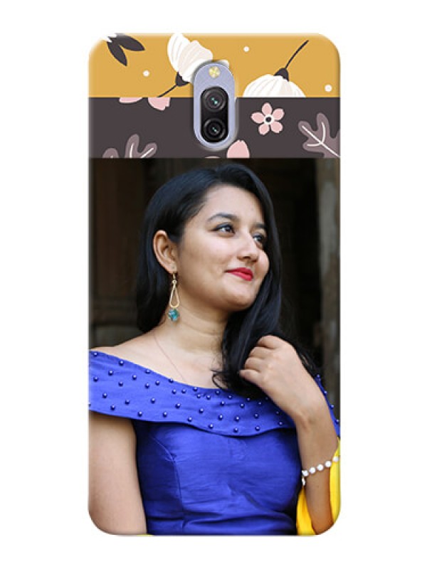 Custom Redmi 8A Dual mobile cases online: Stylish Floral Design