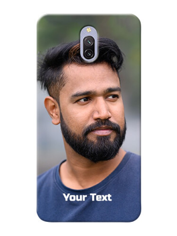 Custom Xiaomi Redmi 8A Dual Mobile Cover: Photo with Text