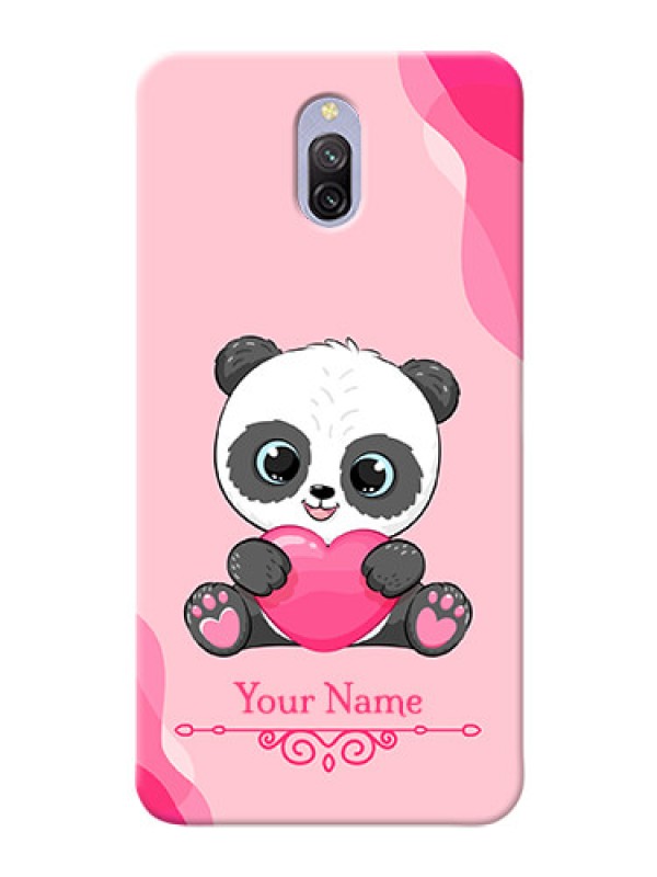 Custom Redmi 8A Dual Mobile Back Covers: Cute Panda Design