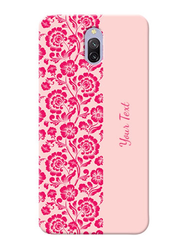 Custom Redmi 8A Dual Phone Back Covers: Attractive Floral Pattern Design