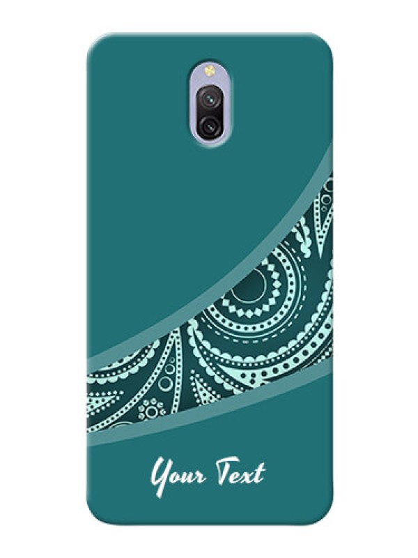 Custom Redmi 8A Dual Custom Phone Covers: semi visible floral Design