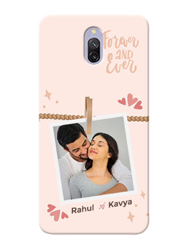 Custom Redmi 8A Dual Phone Back Covers: Forever and ever love Design