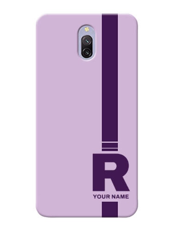 Custom Redmi 8A Dual Custom Phone Covers: Simple dual tone stripe with name Design