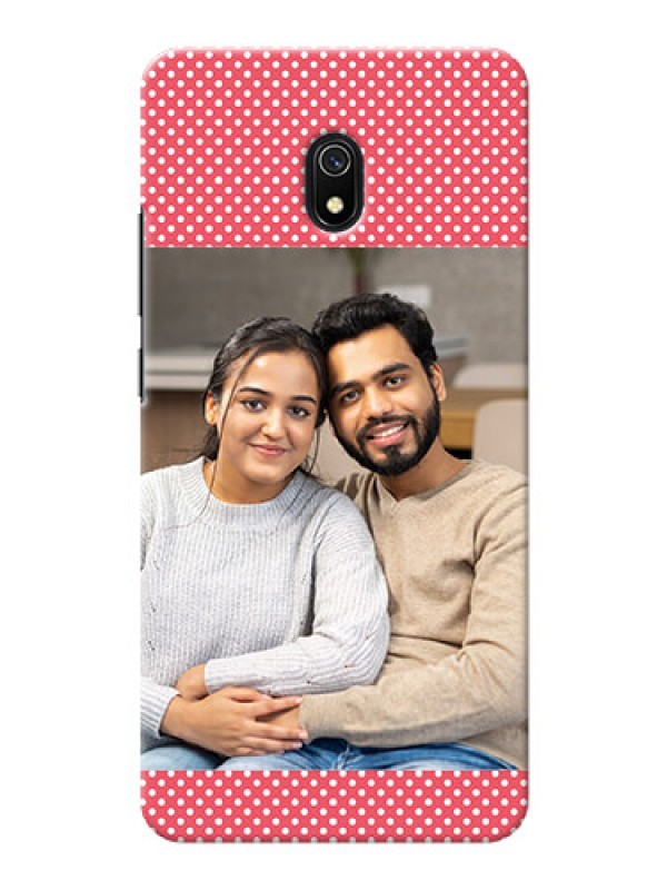 Custom Redmi 8A Custom Mobile Case with White Dotted Design