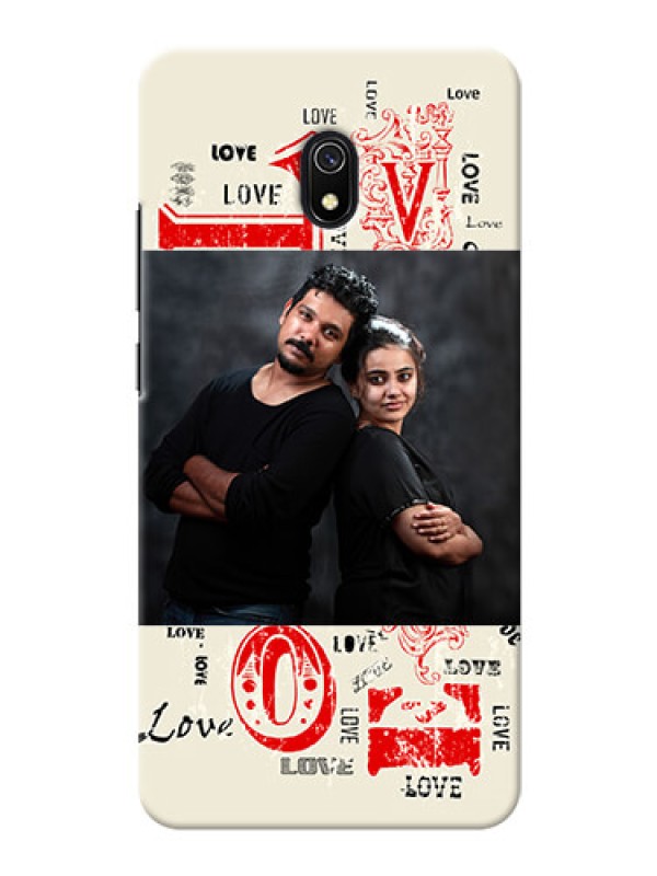 Custom Redmi 8A mobile cases online: Trendy Love Design Case