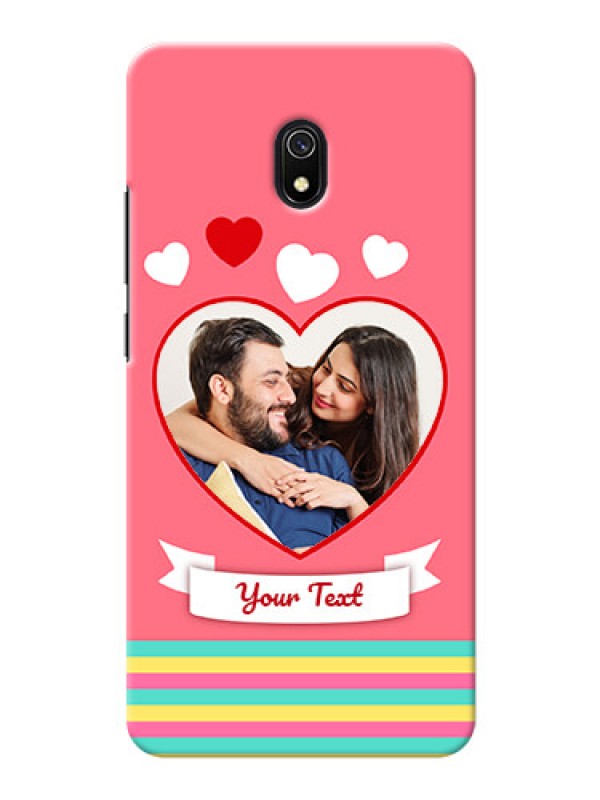 Custom Redmi 8A Personalised mobile covers: Love Doodle Design