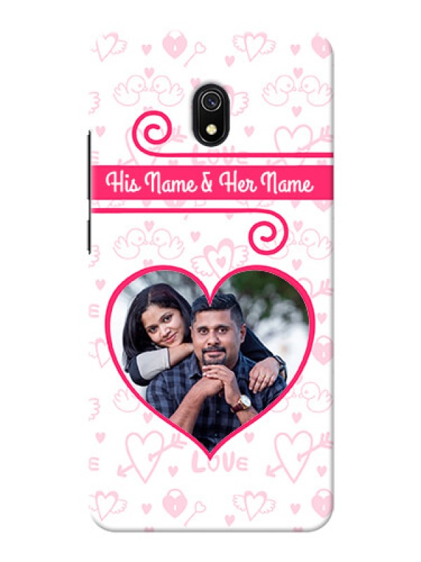 Custom Redmi 8A Personalized Phone Cases: Heart Shape Love Design