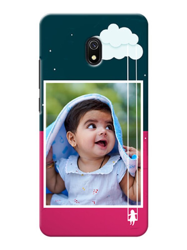 Custom Redmi 8A custom phone covers: Cute Girl with Cloud Design