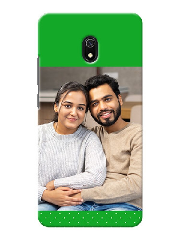 Custom Redmi 8A Personalised mobile covers: Green Pattern Design