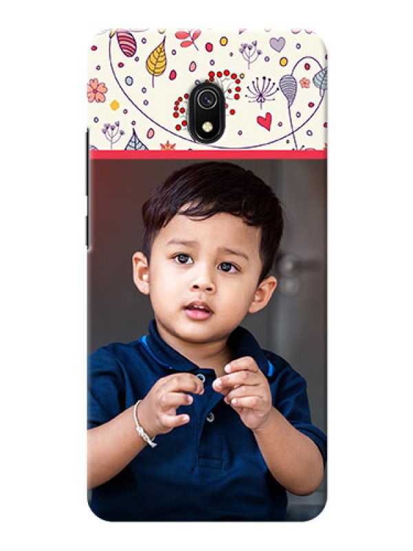 Custom Redmi 8A phone back covers: Premium Floral Design