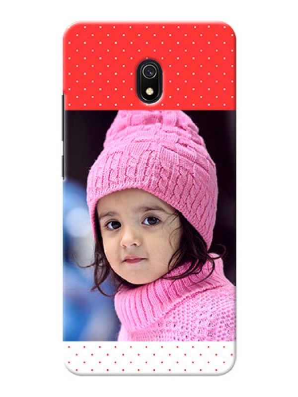 Custom Redmi 8A personalised phone covers: Red Pattern Design