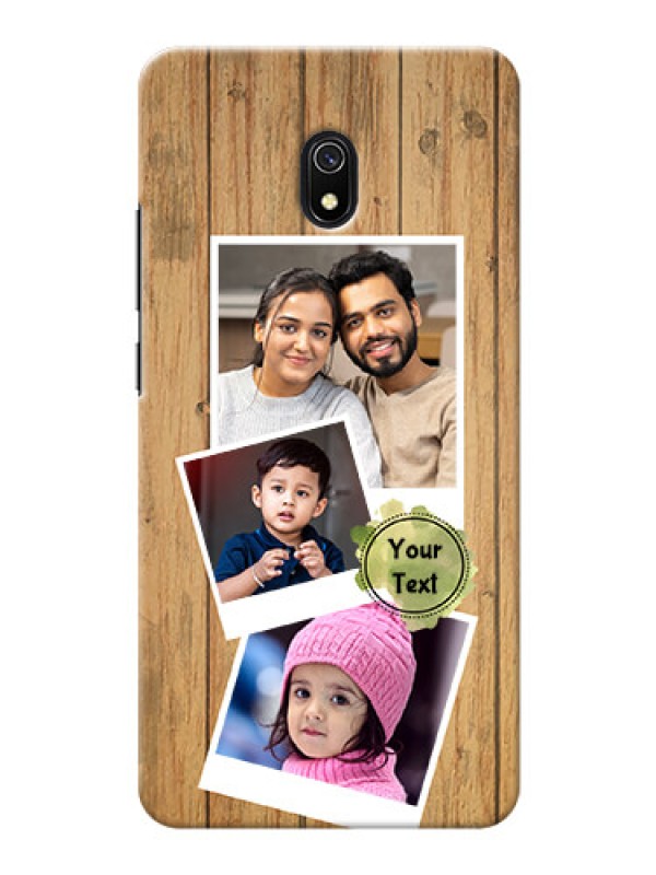 Custom Redmi 8A Custom Mobile Phone Covers: Wooden Texture Design