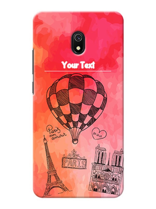Custom Redmi 8A Personalized Mobile Covers: Paris Theme Design